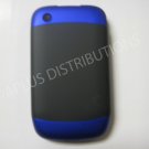 New Dark Blue Rubberized Hard Cover For Blackberry 8520 - (0111)