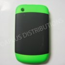 New Lime Green Rubberized Hard Cover For Blackberry 8520 - (0114)