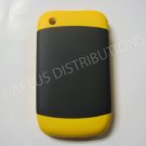 New Yellow Rubberized Hard Cover For Blackberry 8520 - (0113)