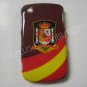 NEW Hard Protective Case For Blackberry 8520-SPAIN W/STRIPS (Red/Brown)