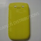 New Yellow Lattice Pattern Design Hard Protective Cover For Blackberry 8900 - (0056)