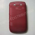 New Red Lattice Pattern Design Hard Protective Cover For Blackberry 8900 - (0058)