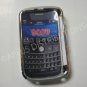 New Silver Metallic Two Piece Design Hard Protective Cover For Blackberry 9000 - (0117)