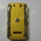 New Yellow Metallic Two Piece Design Hard Protective Cover For Blackberry 9500 - (0116)