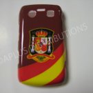 New Red Spain W/Strips Design Hard Protective Cover For Blackberry 9700 - (0050)