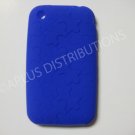 New Blue Puzzle Pattern Silicone Cover For iPhone 3G 3GS - (0029)
