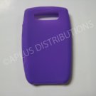 New Purple Solid Color Silicone Cover For Blackberry 8900 - (0151)