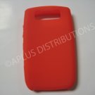 New Red Solid Color Silicone Cover For Blackberry 8900 - (0155)