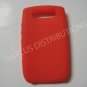 New Red Solid Color Silicone Cover For Blackberry 8900 - (0155)
