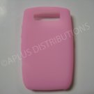 New Pink Solid Color Silicone Cover For Blackberry 8900 - (0153)