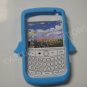 New Light Blue Angel Design Silicone Cover For Blackberry 8900 - (0184)