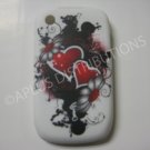 New Red Beating Heart TPU Cover For Blackberry 8520 - (0097)