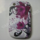 New Purple Flower Series (Water Lily) TPU Cover For Blackberry 8520 - (0093)