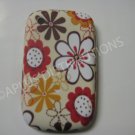 New Brown Flower Image TPU Cover For Blackberry 8520 - (0091)