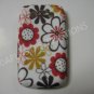 New Brown/Red Flower Image TPU Cover For Blackberry 9700 - (0091)