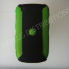 New Green/Black Metallic Two Piece Design Hard Protective Cover For Blackberry 8520 - (0123)