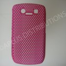 New Hot Pink Lattice Pattern Design Hard Protective Cover For Blackberry 8900 - (0015)