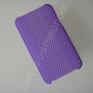 NEW Hard Protective Case For 2ND 3RD GENERATION SOLID LATTICE PATTERN IPOD TOUCH-PURPLE