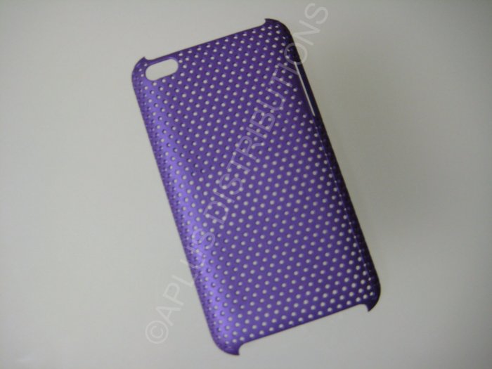 NEW Hard Protective Case For 4TH GENERATION LATTICE PATTERN HARD COVER IPOD TOUCH- PURPLE