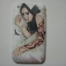 New White Gothic Girl Sleeping Design Hard Protective Cover For iPhone 3G 3GS - (0038)