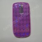 New Purple Plaid Print TPU Cover For Htc My Touch "G2" - (0017)