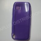 New Purple Transparent Microsquares TPU Cover For Nokia Nuron 5230 - (0022)