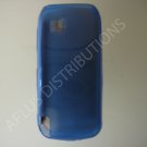 New Blue Transparent Microsquares TPU Cover For Nokia Nuron 5230 - (0008)