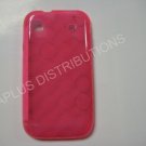 New Hot Pink Transparent Multi-Circles TPU Cover For Samsung Galaxy S I9000 - (0003)