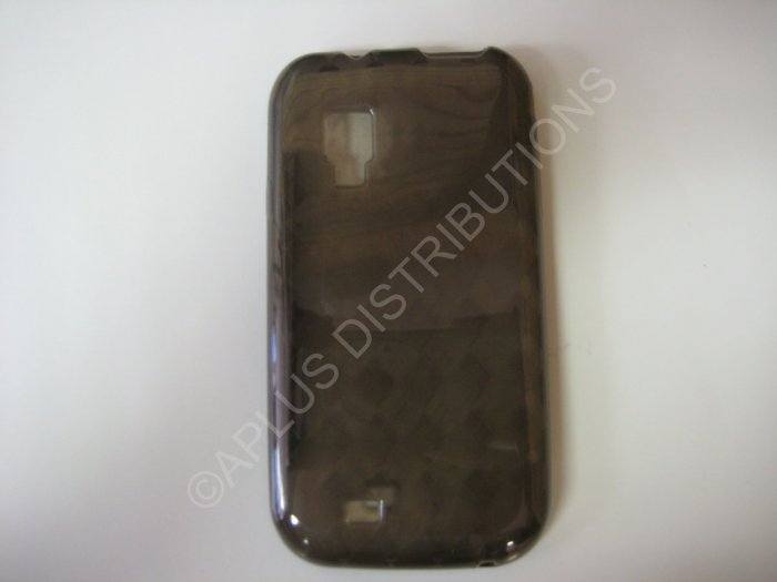 New Smoke Transparent Plaid Print TPU Cover For Samsung Fascinate I500 - (0010)