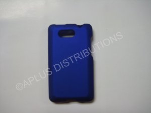 New Blue Rubberized Hard Protective Cover For HTC Aria - (0053)