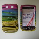 New Yellow/Pink Horizontal Strips Design Hard Protective Cover For Blackberry 9800 - (0154)