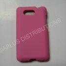 New Light Pink Rubberized Hard Protective Cover For HTC Aria - (0056)