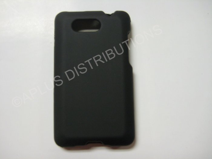 New Black Rubberized Hard Protective Cover For HTC Aria - (0051)