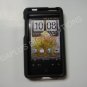 New Black Rubberized Hard Protective Cover For HTC Aria - (0051)