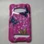 New Pink Butterfly In Twigs Design Hard Protective Cover For HTC Evo 4G - (0014)