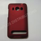 New Red Rubberized Hard Protective Cover For HTC Evo 4G - (0054)