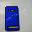 New Blue Rubberized Hard Protective Cover For HTC Evo 4G - (0053)