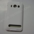 New White Rubberized Hard Protective Cover For HTC Evo 4G - (0052)