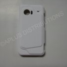 New White Rubberized Hard Protective Cover For HTC Droid Incredible - (0052)