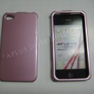 New Light Pink Solid Color Design Hard Protective Cover For iPhone 4 - (0132)