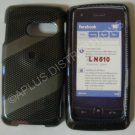 New Gray Checkered W/Strips Hard Protective Cover For LG Rumor Touch LN510 - (0027)