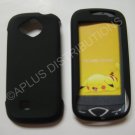 New Black Rubberized Hard Protective Cover For Samsung Reality U820 - (0051)