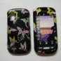 New Black Multi-Butterflies Hard Protective Cover For Samsung Solstice A887 - (0005)