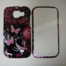 New Pink 3D Butterfly Hard Protective Cover For Samsung Transform M920 - (0012)