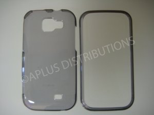New Smoke Transparent Hard Protective Cover For Samsung Transform M920 - (0060)