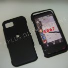 New Black Rubberized Hard Protective Cover For Samsung Eternity A867 - (0051)