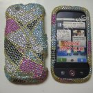 New Multi-Color Abstract Triangle Bling Diamond Case For Motorola Cliq MB200 - (0008)