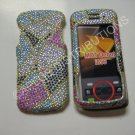 New Multi-Color Abstract Triangle Bling Diamond Case For Motorola Debut I856 - (0008)