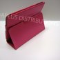 New Folio Leather Case W/MAGNETIC CLASP For Apple iPad - Hot Pink (0007)