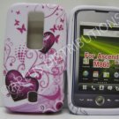 New Pink Double Hearts Design TPU Cover For Huawei Ascend M860 - (0020)